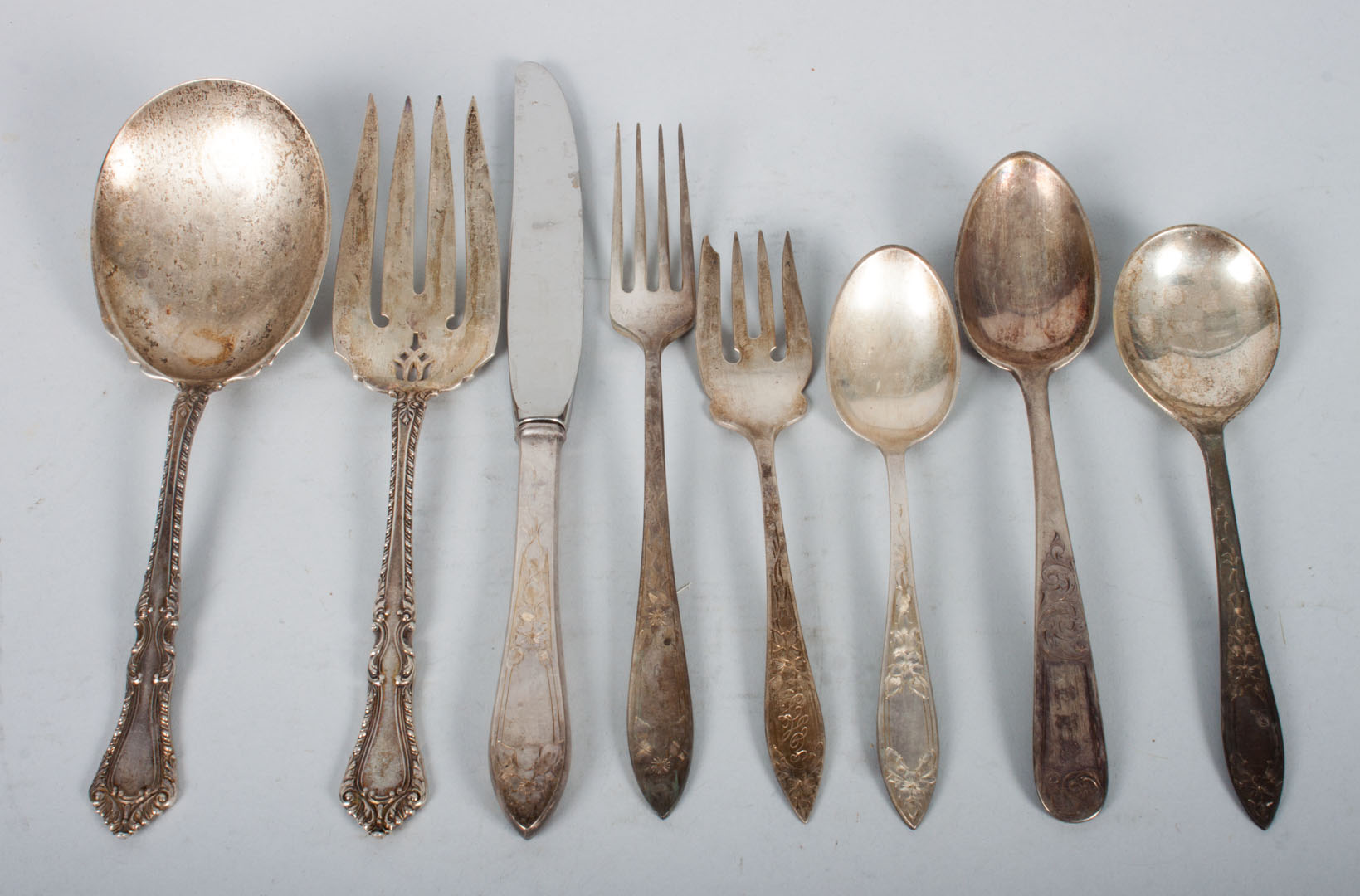 Appraisal: Assorted Stieff Lady Claire sterling flatware comprising pieces including knives