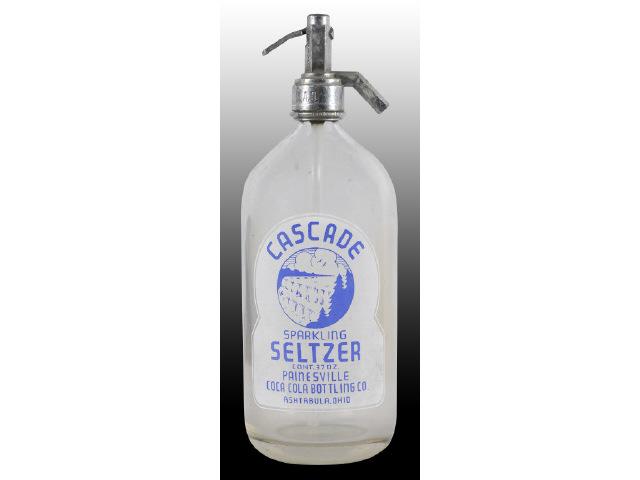 Appraisal: Cascade Seltzer Bottle Coca-Cola Bottling Company Description Ashtabula Ohio Includes