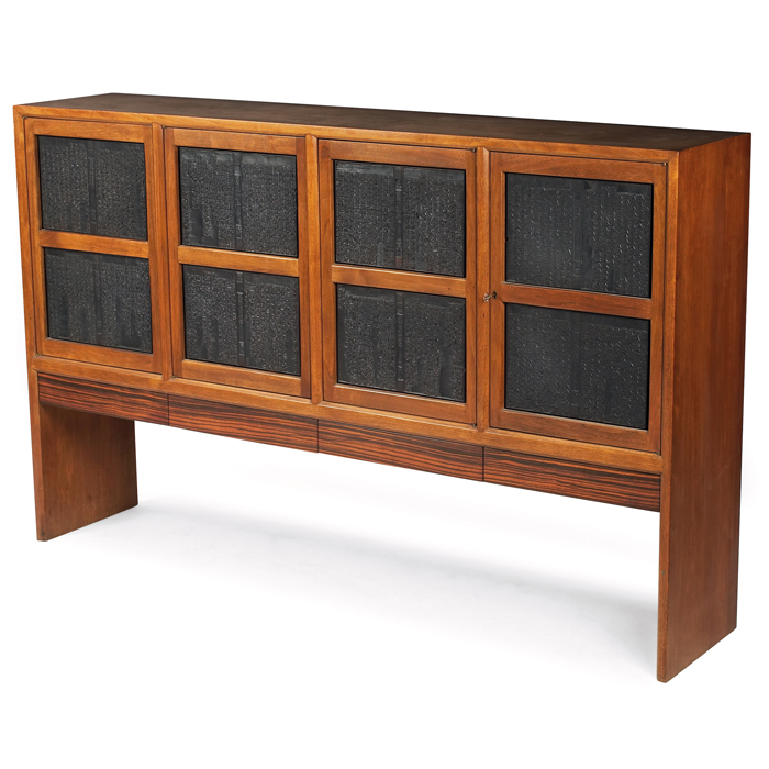 Appraisal: Edward Wormley cabinet by Dunbar USA s walnut case with