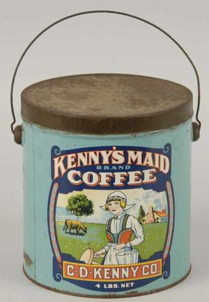 Appraisal: Kenny's Maid -Pound Coffee Can Description Image on both sides