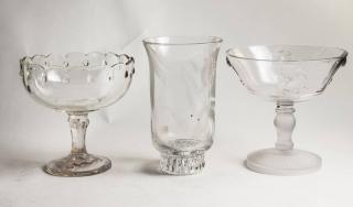 Appraisal: Pcs of Glass Consisting of Bowls and Vase Tallest H