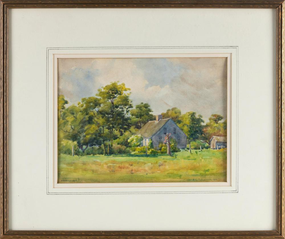 Appraisal: FRANK CONVERS MATHEWSON RHODE ISLAND - NARRAGANSETT WATERCOLOR ON PAPER