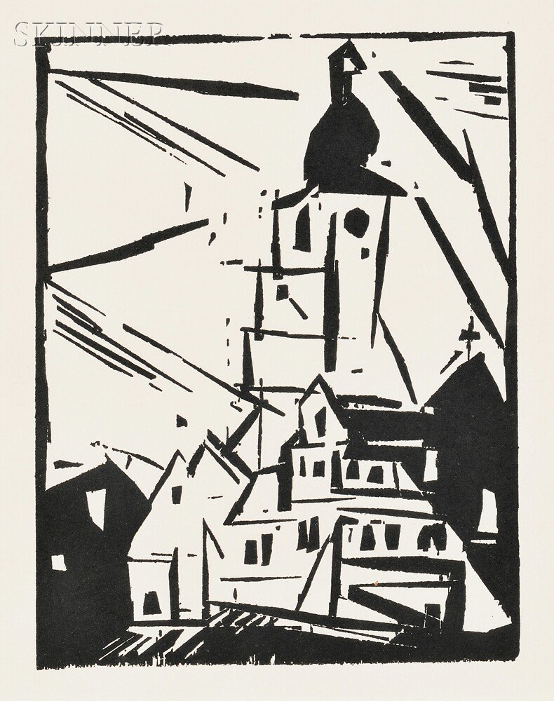 Appraisal: Lyonel Feininger German American - Buttelstedt from the trade edition