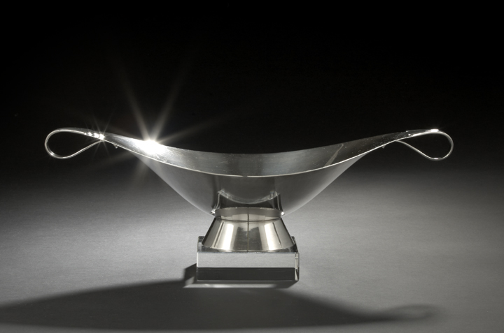 Appraisal: Tiffany Co Modernist Sterling Silver Center Bowl the pattern introduced