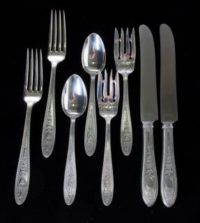 Appraisal: International Sterling Wedgewood Silverware Eight International sterling silver Wedgewood pattern