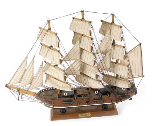 Appraisal: A Fregata XVIII Siecle wooden ship cm high cm wide