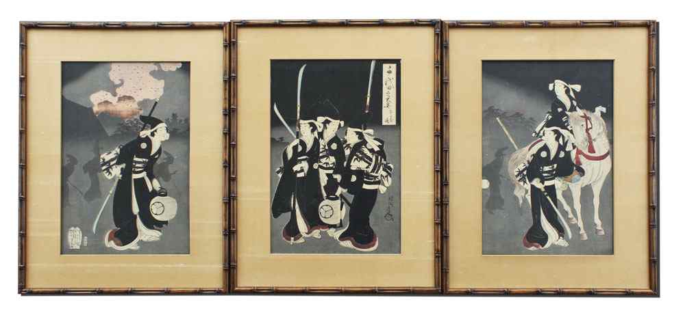 Appraisal: CHIKANOBU Toyohara Japanese - Japanese Wood Block Prints featuring Female