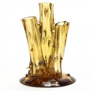 Appraisal: Carder Era Steuben Tree Trunk Vase circa amber blown glass