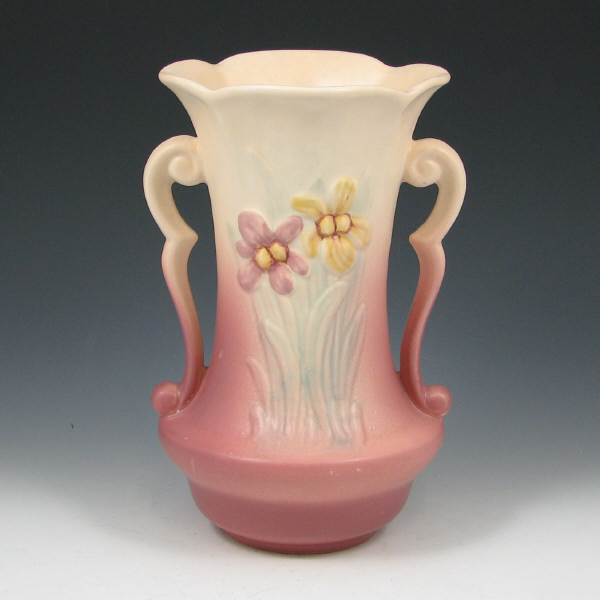 Appraisal: Hull Iris - Vase - Mint Iris handled vase in