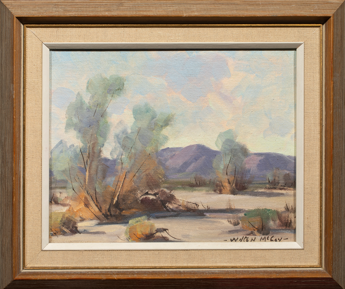 Appraisal: PAINTING WILTON MCCOY Wilton McCoy - Smoke Trees Deep Canyon