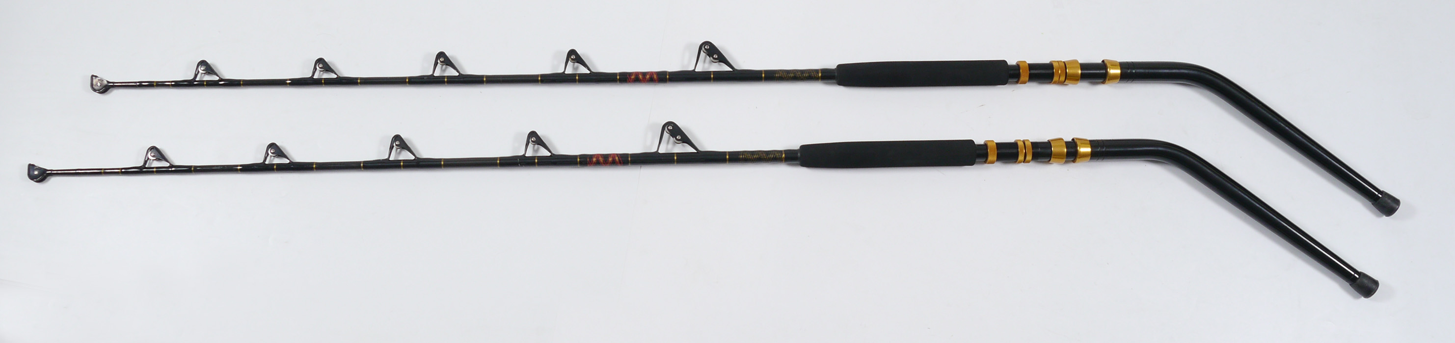 Appraisal: PAIR CUSTOM MADE BIG GAME SALT WATER FISHING RODS W