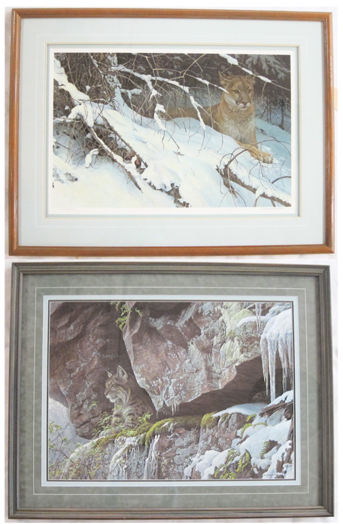 Appraisal: ROBERT BATEMAN TWO OFFSET LITHOGRAPHS Canada born At the Cliff