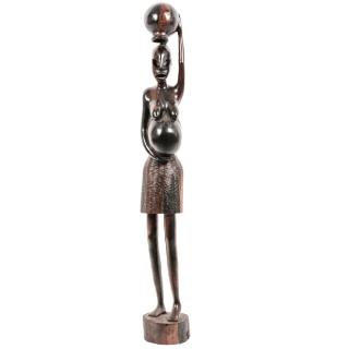 Appraisal: An African Carved Hardwood Fertility Figure Democratic Republic of Congo