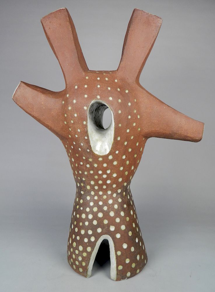 Appraisal: Leza McVey ceramic Leza McVey American - - Garden Sculpture-