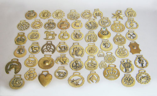 Appraisal: Large group of single horse brasses