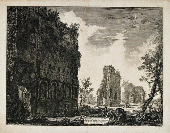 Appraisal: GIOVANNI B PIRANESI Veduta degli Avanzi della Circonferenza della Villa