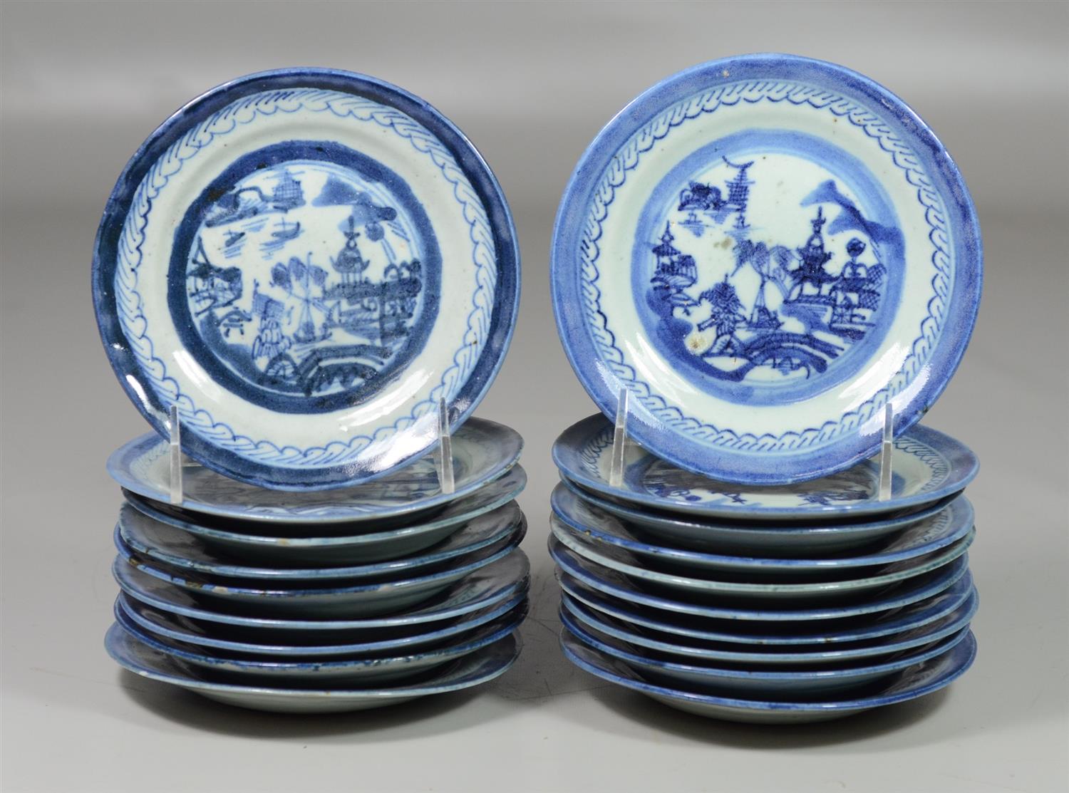 Appraisal: Chinese Export porcelain Canton pattern plates in diameter