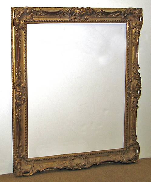 Appraisal: A Louis XV style giltwood rectangular frame mid- th century