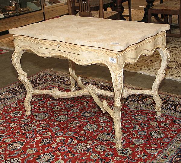 Appraisal: A Rococo style painted table