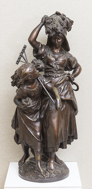 Appraisal: MATHURIN MOREAU - LE RETOUR DE LA MOISSON Bronze inscribed