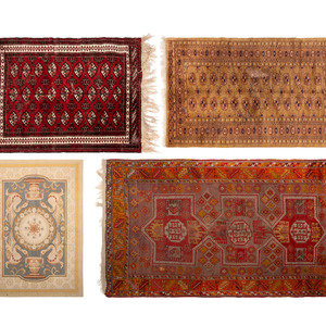 Appraisal: Four Persian Area Rugs th Century Largest feet inches x