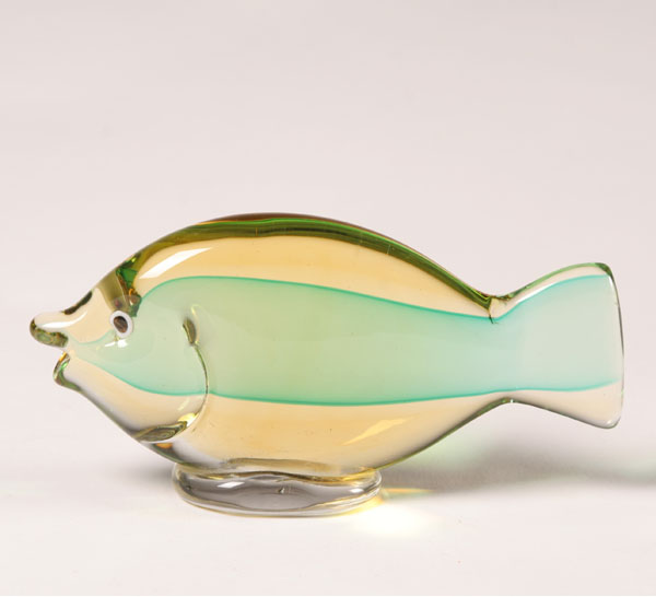 Appraisal: Small Cenedese Murano Art Glass Fish H x L Very