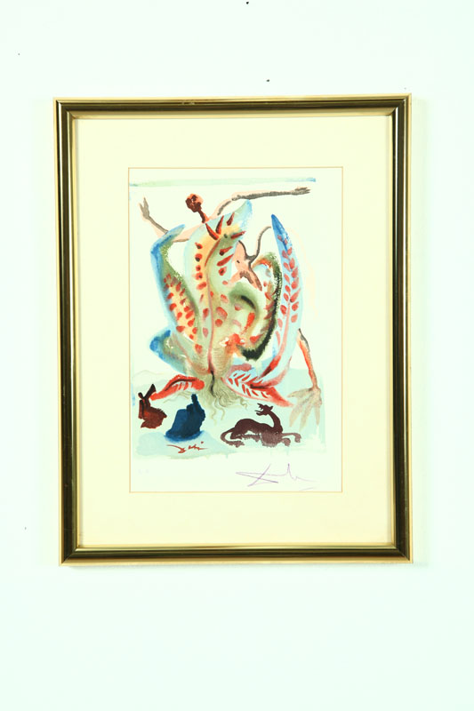 Appraisal: PRINT BY SALVADOR DALI FRANCE SPAIN - Colored serigraph on