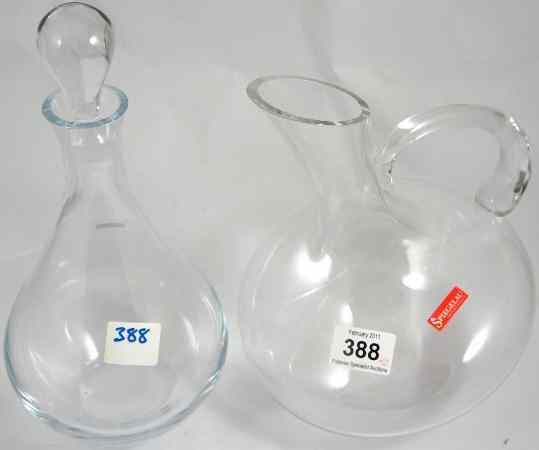 Appraisal: Spiegelau Glassware Carafe and Decanter ex Doulton Clearance