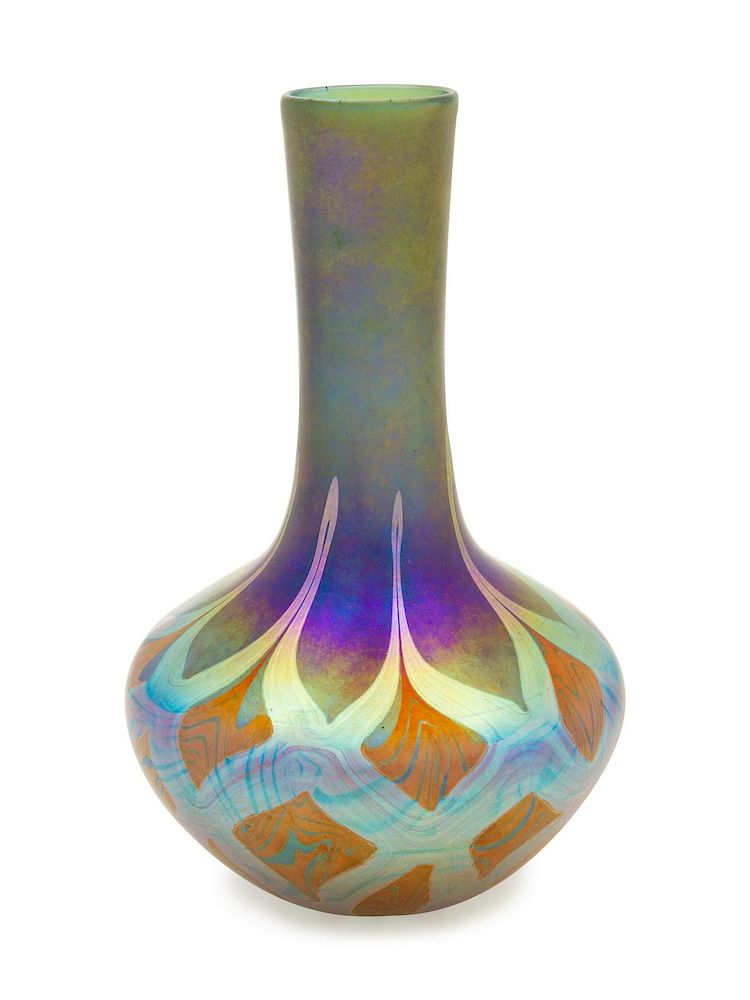 Appraisal: Tiffany and Glass Decorating Co American Early th Century Vase