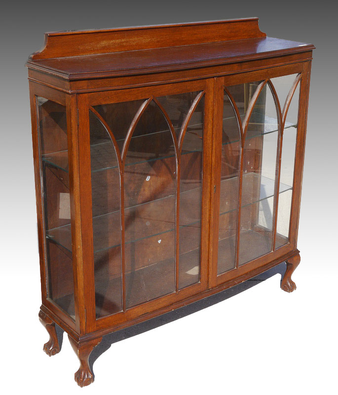 Appraisal: CURIO DISPLAY CABINET Double door with individual pane glass slight