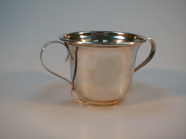 Appraisal: A silver two handled bowl Sheffield