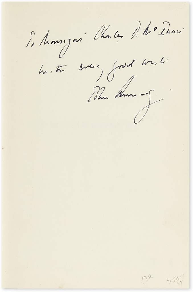 Appraisal: KENNEDY JOHN F Profiles in Courage Signed and Inscribed To