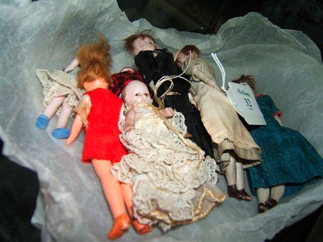 Appraisal: A collection of various early th Century bisque miniature dolls