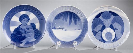 Appraisal: Royal Copenhagen Christmas collector plates All marked on back with