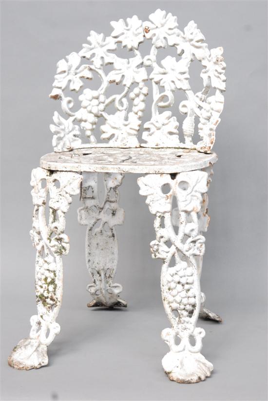 Appraisal: GRAPEVINE GARDEN CHAIR