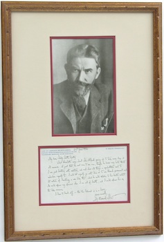 Appraisal: An Autographed Letter and Photograph of George Bernard Shaw An