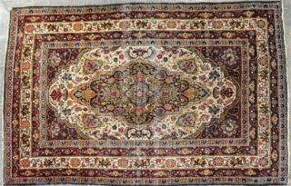 Appraisal: An Isfahan Wool Rug feet inches x feet inches An