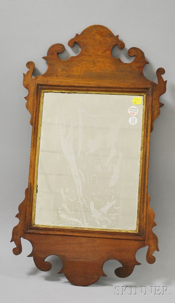 Appraisal: Chippendale Mahogany Mirror lg in