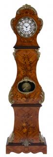 Appraisal: A CONTINENTAL ORMOLU MOUNTED MARQUETRY AND PARQUETRY TALL CASE CLOCK