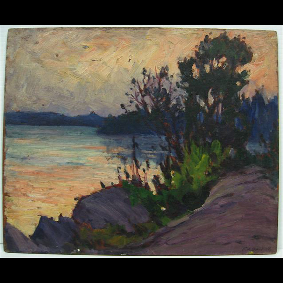 Appraisal: NEAR BALIA ONT OIL ON PANEL SIGNED LOWER RIGHT TITLED