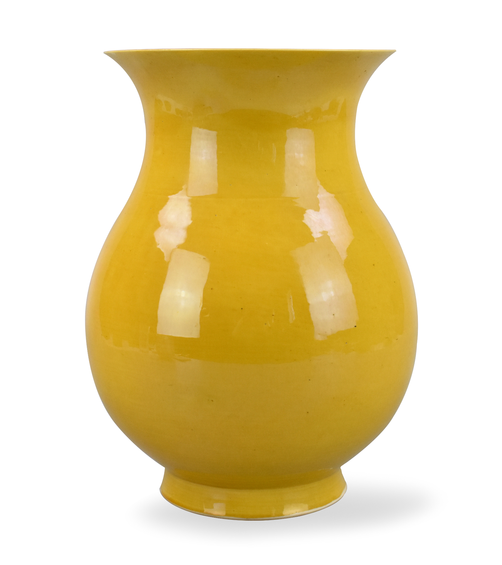 Appraisal: Chinese Qianlong mark and of the period yellow glazed Zun