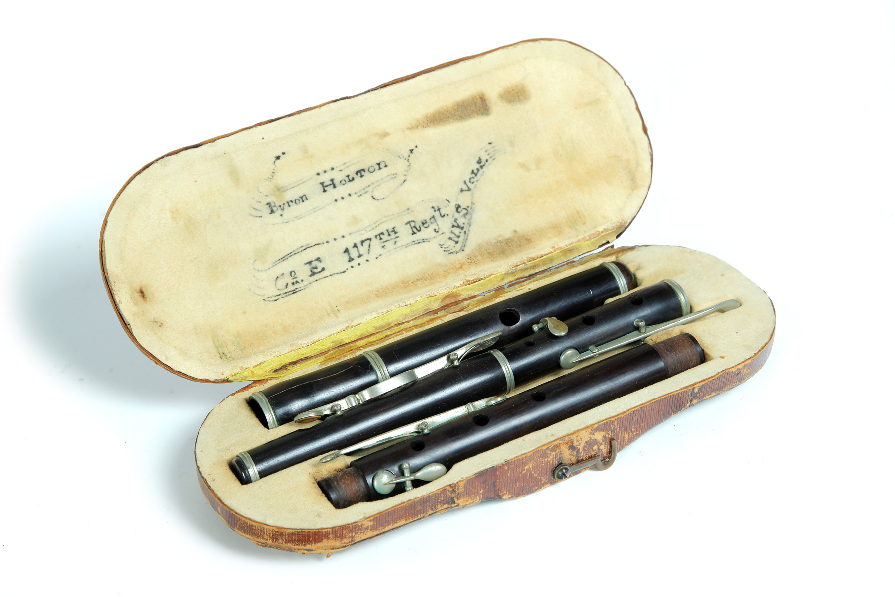 Appraisal: CIVIL WAR FLUTE BELONGING TO BYRON HOLTON TH NEW YORK