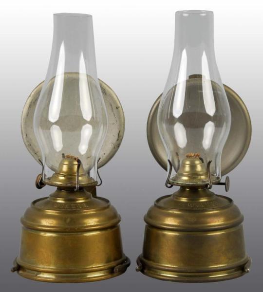 Appraisal: Lot of Victor Kerosene Lamps with Reflectors Description By the