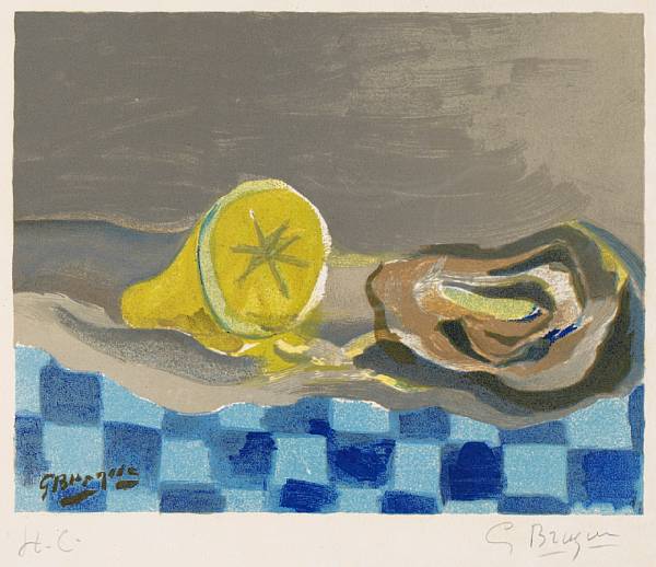 Appraisal: After Georges Braque French - Hu tre et citron MA