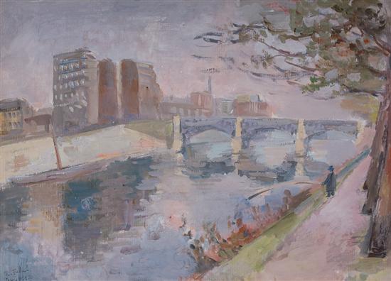 Appraisal: ROBERT RAFAILOVICH FALK Russian - Bridge over the Seine Paris