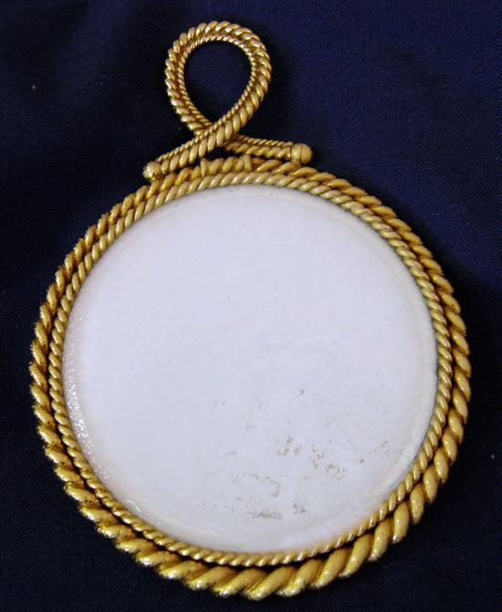 Appraisal: Vanity mirror with gold frame testing as ct gold