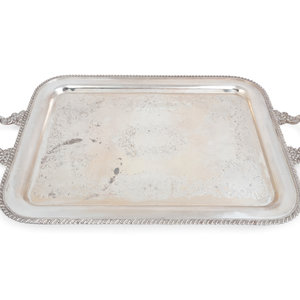 Appraisal: An American Silver-Plate Tray Crown Silver Co Inc Brookline MA