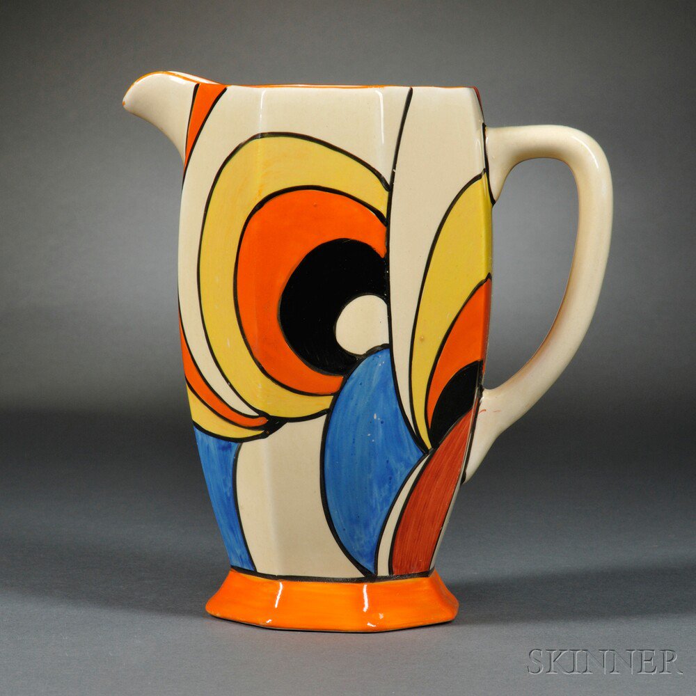 Appraisal: Clarice Cliff Swirls Athens Jug England c Bizarre ware shape