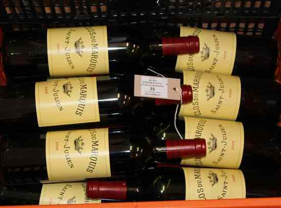 Appraisal: Eleven bottles of Clos de Marquis St Julien the second