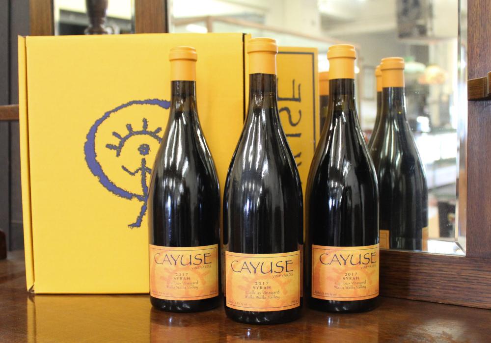 Appraisal: THREE BOTTLES OF VINTAGE CAYUSE VINEYARDS RED WINE Syrah Cailloux